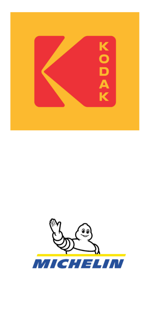 Logotipo Kodak y Logotipo Michelin