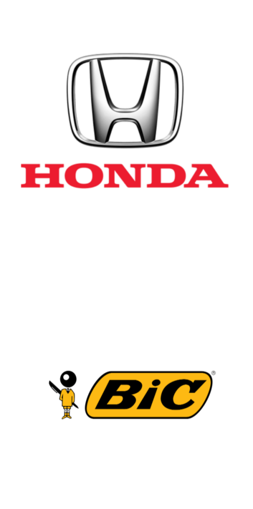Logotipo Honda y Logotipo BIC